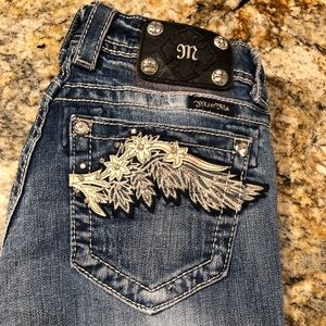MISS ME  Denim Jeans 27 Rhinestone bootcut